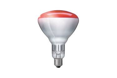 Лампа спец_Philips_ инфракрасная _BR125 IR E27 230-250V красная 250W _(для обогрева животных)