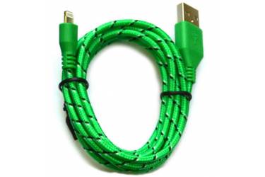 Кабель USB Smartbuy Apple 8 pin нейлон, 1 м, зеленый
