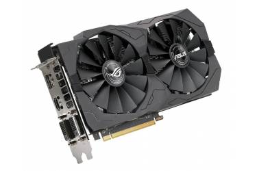 Видеокарта Asus PCI-E ROG-STRIX-RX570-O4G-GAMING AMD Radeon RX 570 4096Mb 256bit GDDR5 1300/7000 DVIx2/HDMIx1/DPx1/HDCP Ret