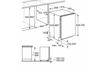 Посудомоечная машина Zanussi ZDT92600FA 1950Вт полноразмерная белый/черный