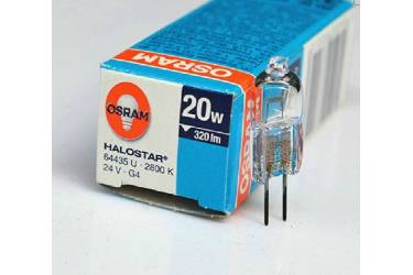 Лампа спец_OSRAM_64435_U_UV-ST_M/30_24V_20W G4 капсула (для мед.оборуд.)