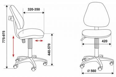 Кресло детское Бюрократ KD-4/PLANETY черный планеты planety