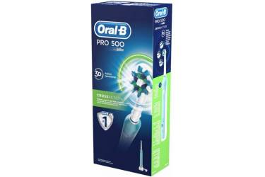 Зубная щетка электрическая Oral-B CrossAction PRO 500 3D White голубой