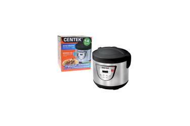 Мультиварка Centek CT-1496 черный/сталь 900Вт, 5.0л, 14 программ + Мультишеф