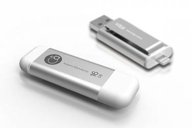 USB флэш-накопитель 16GB Adam iKlips (iPhone/iPad) серебристый USB2.0