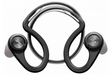 Гарнитура вкладыши Plantronics BackBeat Fit черный/серебристый/серебристый беспроводные bluetooth (крепление за ухом)