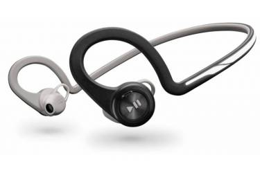 Гарнитура вкладыши Plantronics BackBeat Fit черный/серебристый/серебристый беспроводные bluetooth (крепление за ухом)