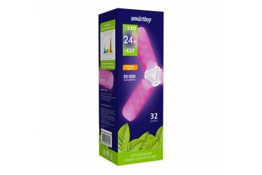 Светодиодная (LED) Лампа ФИТО Smartbuy-3 лепестка-24W/E27 (SBL-3-leaves-24-fito-E27)/50 _для раст.