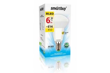 Светодиодная (LED) Лампа Smartbuy-R63-06W/3000/E27