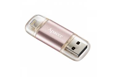 USB флэш-накопитель 16GB Apacer Lightning Dual AH190 (iPhone/iPad) розовый USB3.1