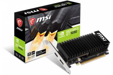 Видеокарта MSI PCI-E GT 1030 2GHD4 LP OC nVidia GeForce GT 1030 2048Mb 64bit DDR4 1189/2100/HDMIx1/DPx1/HDCP Ret low profile