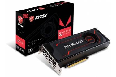 Видеокарта MSI PCI-E Radeon RX Vega 64 Air Boost 8G OC AMD Radeon RX Vega 64 8192Mb 2048bit HBM2 1272/945/HDMIx1/DPx3/HDCP Ret