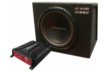 Сабвуфер автомобильный Pioneer GXT-3604BR 300Вт активный (30см/12")