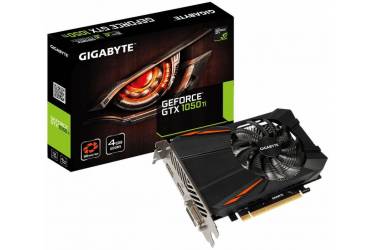 Видеокарта Gigabyte PCI-E GV-N105TD5-4GD nVidia GeForce GTX 1050TI 4096Mb 128bit GDDR5 1290/7008 DVIx1/HDMIx1/DPx1/HDCP Ret