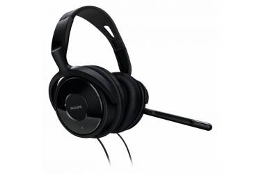 Наушники с микрофоном Philips SHM6500/10 черный 2м мониторы оголовье