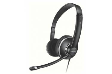 Наушники с микрофоном Philips SHM7410U/10 черный 3м накладные оголовье