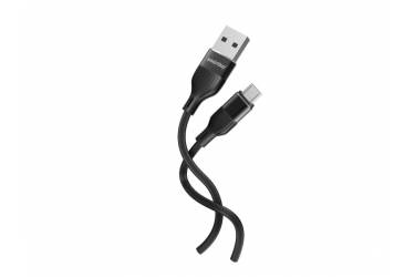 Кабель для зарядки и передачи данных S72 MicroUSB черный, 2.4 А, сил., 1м, Smartbuy (iK-12-S72b)