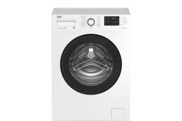 Стиральная машина Beko WSRE6H612ZAWI (1200 об; 44см; Пар; 6,5кг; диспл.; белый/черный) *инв. мотор