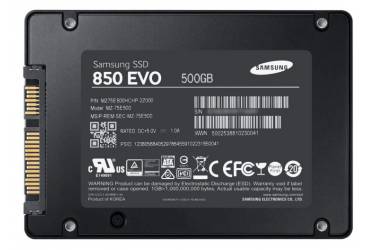 Накопитель SSD Samsung SATA III 500Gb MZ-75E500BW 850 EVO 2.5"