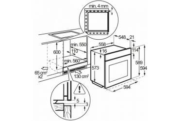 Духовой шкаф Газовый Electrolux EOG92102CX нержавеющая сталь