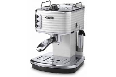 Кофеварка эспрессо Delonghi Scultura ECZ351.W 1100Вт белый/серебристый