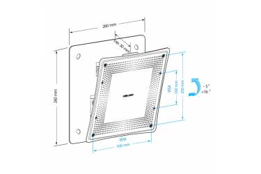 Кронштейн для телевизора Holder LCD-T2802 черный 22"-47" макс.40кг настенный наклон