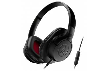 Наушники Audio-Technica ATH-AX1iS BK накладные с микрофоном черные