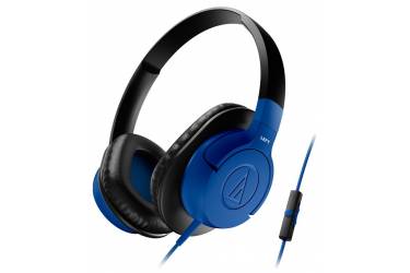 Наушники Audio-Technica ATH-AX1iS BL накладные с микрофоном синие