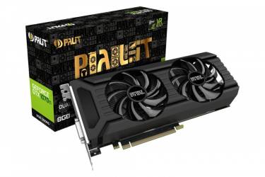 Видеокарта Palit PCI-E PA-GTX1070Ti Dual 8G nVidia GeForce GTX 1070Ti 8192Mb 256bit GDDR5 1607/8000 DVIx1/HDMIx1/DPx3/HDCP Ret