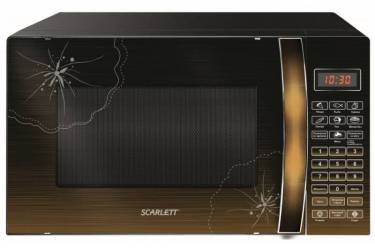 Микроволновая Печь Scarlett SC-MW9020S01D 20л. 700Вт черный/лесной орех