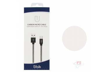 Кабель USB Ubik micro UM01 Carbon 2A (1,2m) black