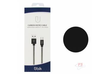 Кабель USB Ubik micro UM01 Carbon 2A (1,2m) black