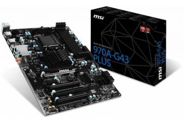 Материнская плата MSI 970A-G43 PLUS Soc-AM3+ AMD 970 4xDDR3 ATX AC`97 8ch(7.1) GbLAN RAID