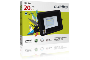 Светодиодный (LED) прожектор _iPad style_ Smartbuy-20W/6500K/IP65