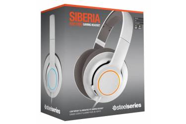 Гарнитура мониторы Steelseries Siberia Raw 1.5м белый/серый проводные (оголовье)