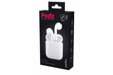 Наушники беспроводные (Bluetooth) Perfeo TWS PODZ автосопряжение белые