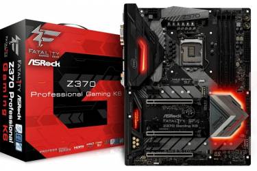 Материнская плата Asrock Z370 GAMING K6 Soc-1151v2 Intel Z370 4xDDR4 ATX AC`97 8ch(7.1) 2xGgE RAID+VGA+DVI+HDMI