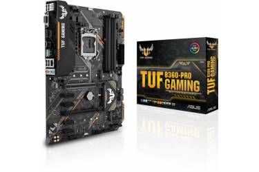 Материнская плата Asus TUF B360-PRO GAMING Soc-1151v2 Intel B360 4xDDR4 ATX AC`97 8ch(7.1) GbLAN+DVI+HDMI