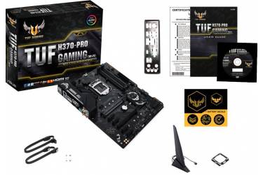 Материнская плата Asus TUF H370-PRO GAMING (WI-FI) Soc-1151v2 Intel H370 4xDDR4 ATX AC`97 8ch(7.1) GbLAN RAID+DVI+HDMI+DP