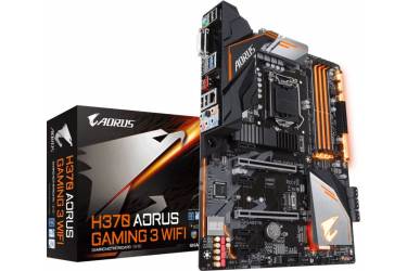 Материнская плата Gigabyte H370 AORUS GAMING 3 WIFI Soc-1151v2 Intel H370 4xDDR4 ATX AC`97 8ch(7.1) GbLAN RAID+DVI+HDMI