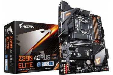 Материнская плата Gigabyte Z390 AORUS ELITE Soc-1151v2 Intel Z390 4xDDR4 ATX AC`97 8ch(7.1) GbLAN RAID