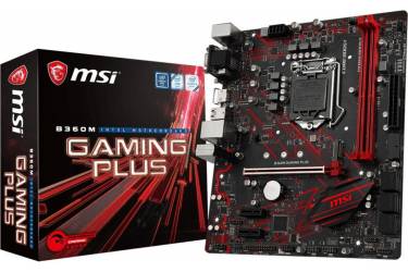 Материнская плата MSI B360M GAMING PLUS Soc-1151v2 Intel B360 2xDDR4 mATX AC`97 8ch(7.1) GbLAN+VGA+DVI+HDMI