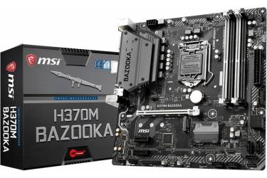 Материнская плата MSI H370M BAZOOKA Soc-1151v2 Intel H370 4xDDR4 mATX AC`97 8ch(7.1) GbLAN RAID+DVI+HDMI