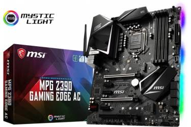 Материнская плата MSI MPG Z390 GAMING EDGE AC Soc-1151v2 Intel Z390 4xDDR4 ATX AC`97 8ch(7.1) GbLAN RAID