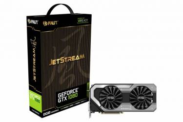 Видеокарта Palit PCI-E PA-GTX1080 Jetstream 8G nVidia GeForce GTX 1080 8192Mb 256bit GDDR5X 1607/10000 DVIx1/HDMIx1/DPx3/HDCP Ret