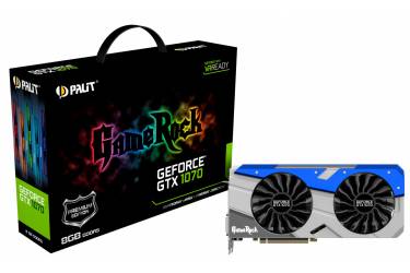 Видеокарта Palit PCI-E PA-GTX1070 GAMEROCK 8G nVidia GeForce GTX 1070 8192Mb 256bit GDDR5 1556/8000 DVIx1/HDMIx1/DPx3/HDCP Ret