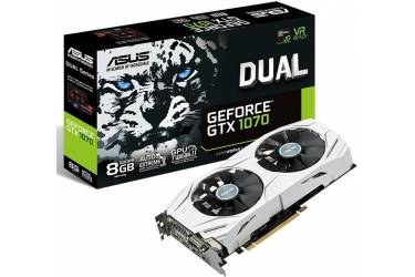 Видеокарта Asus PCI-E DUAL-GTX1070-8G nVidia GeForce GTX 1070 8192Mb 256bit GDDR5 1531/8008 DVIx1/HDMIx2/DPx2/HDCP Ret