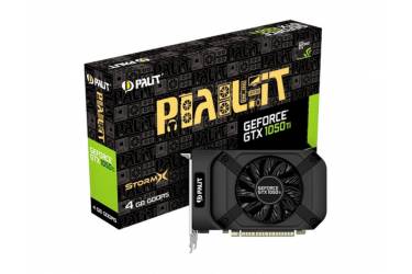 Видеокарта Palit PCI-E PA-GTX1050Ti StormX 4G nVidia GeForce GTX 1050TI 4096Mb 128bit GDDR5 1290/7000 DVIx1/HDMIx1/DPx1/HDCP Ret