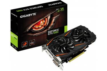 Видеокарта Gigabyte PCI-E GV-N1060WF2OC-3GD nVidia GeForce GTX 1060 3072Mb 192bit GDDR5 1582/8008 DVIx2/HDMIx1/DPx1/HDCP Ret