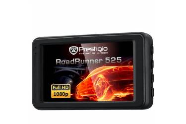 Видеорегистратор Prestigio RoadRunner 525 черный 2Mpix 1080x1920 1080p 120гр.